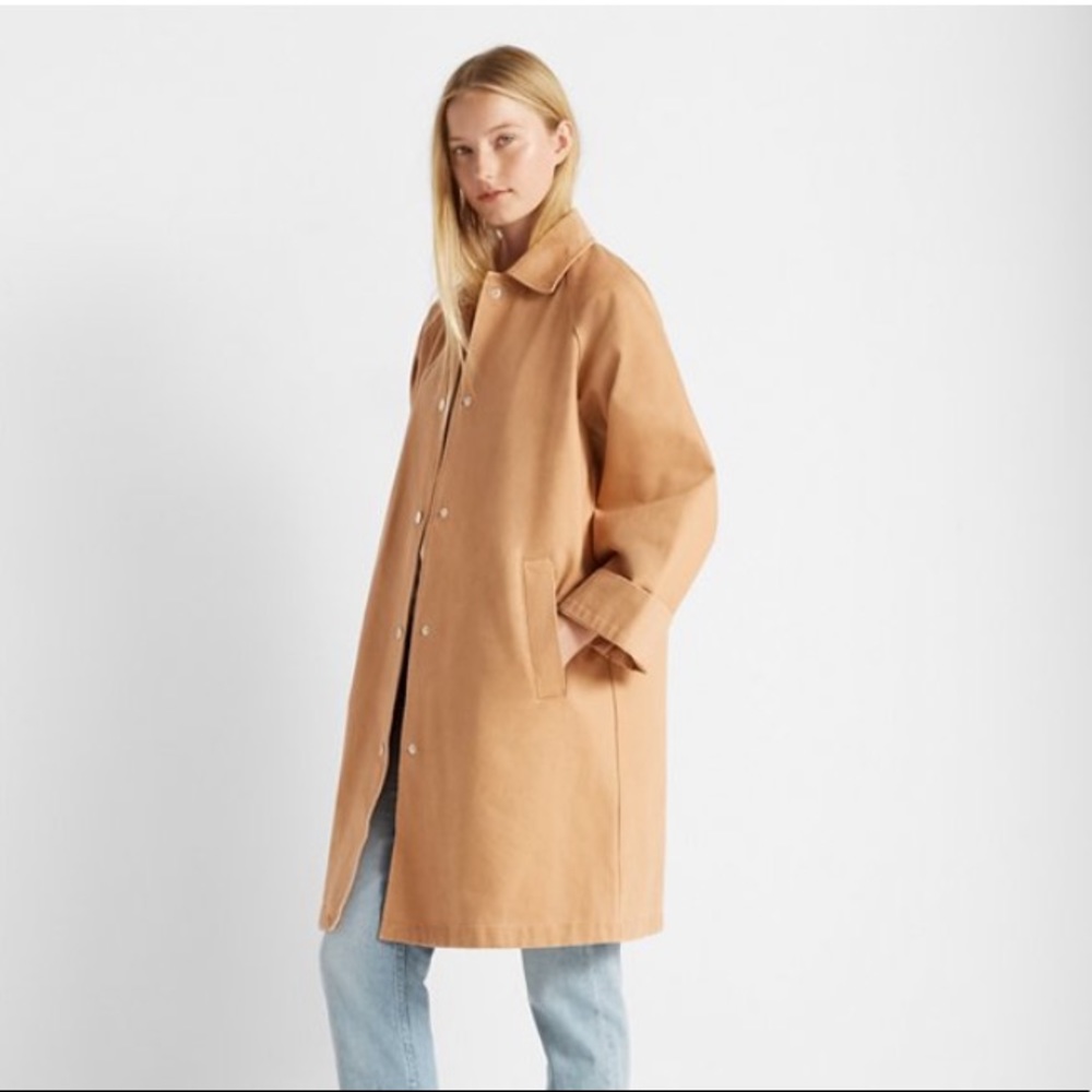 Denim Coat (salmon color)